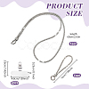 2Sets 2 Styles Alloy Mobile Phone Straps AJEW-NB0009-04A-2