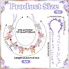 1Pc Imitation Pearl Ribbon Hair Bands OHAR-NB0001-33B-2