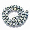 Electroplate Glass Beads Strands EGLA-T012-02D-8MM-2