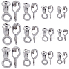 80Pcs 4 Styles 304 Stainless Steel Ball Chain Connectors FIND-SC0011-11-1