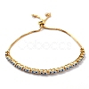 Adjustable Brass Enamel Slider Bracelets BJEW-L652-23-G-2