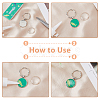 DICOSMETIC DIY Blank Dome Keychain Making Kit DIY-DC0002-15-4