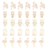 30Pcs 5 Style Brass Pendants KKC-CA0001-10-1