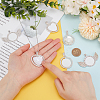 DIY Sublimation Blank Alloy Pendant Necklace Making Kit DIY-PH0022-70-3
