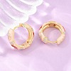 Brass Enamel Hoop Earrings KK-CBA8324-13G-4