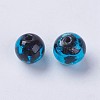Handmade Silver Foil Lampwork Beads LAMP-J089-Q05-2