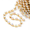 Brass Rhinestone Strass Chains CHC-T002-SS18-02C-2