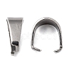 Tarnish Resistant 304 Stainless Steel Snap on Bails STAS-R048-9x7mm-2