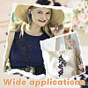 4Pcs 2 Styles Plum Blosssom & Flower Cotton Computerized Embroidery Sew on Patches PATC-GA0001-35-6