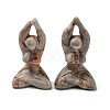 Natural & Synthetic Gemstone Carved Healing Yoga Goddess Figurines DJEW-D012-06A-2