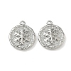 Christmas Brass Micro Pave Clear Cubic Zirconia Pendants KK-A280-03D-P-1