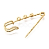 304 Stainless Steel Safety Pins Brooch Findings STAS-K252-11B-G-2