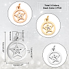 9Pcs 3 Colors 316 Surgical Stainless Steel Charms STAS-DC0009-36-2