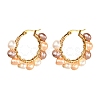 4 Pairs Vintage Natural Pearl Beads Earrings for Girl Women EJEW-JE04643-2