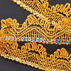 Sparkle Polyester Lace Ribbons OCOR-WH0080-16C-3