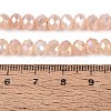 Electroplate Crackle Imitation Jade Glass Beads Strands LS-EGLA-Q131-02B-07-4