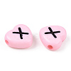 Horizontal Hole Opaque Acrylic Beads X-SACR-Q126-04D-4