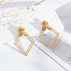 1 Pair Stainless Steel Stud Earrings EJEW-LP0001-47-3
