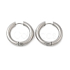 Tarnish Resistant 202 Stainless Steel Huggie Hoop Earrings EJEW-O087-08M-P-1