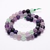 Natural Fluorite Bead Strands X-G-A163-06-6mm-2