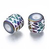 Electroplate Glass Beads EGLA-S196-04B-06-2