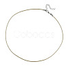 Waxed Cotton Cord Necklace Making MAK-S034-024-2
