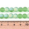 Frosted Transparent Glass Beads Strands LS-GLAA-T032-T8mm-MBB17-4