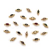 Real 18K Gold Plated Brass Micro Pave Cubic Zirconia Links Connectors ZIRC-L100-012G-1