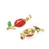 Brass Enamel Pendants KK-I371-33G-02-2
