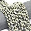 Natural Dalmatian Jasper Beads Strands G-P575-A01-6x4mm-1