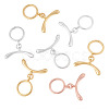 7Pcs Ring Brass Toggle Clasps KK-TADJ0001-21-2