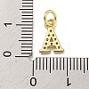 Initial Letter Brass with Cubic Zirconia Charms KK-Q814-26A-G-3