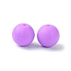 Round Food Grade Eco-Friendly Silicone Focal Beads SIL-F003-01D-3