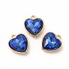 Faceted Glass Rhinestone Pendants GLAA-I051-B03-2