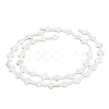 DICOSMETIC 2 Strands Cross Natural Sea Shell Beads Strands SSHEL-DC0001-02-1