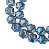 Electroplate Glass Beads Strands EGLA-N008-018-C02-3