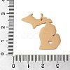 Ion Plating(IP) 304 Stainless Steel Pendants STAS-T038-84G-3