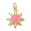 Rack Plating Brass Enamel Charms KK-K392-50G-01-1