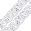 Transparent Electroplate Glass Beads Strands EGLA-N012-13-1