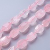 Natural Rose Quartz Beads Strands G-P434-40-2
