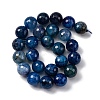 Natural Dragon Veins Agate(Dyed & Heated) Beads Strands G-K390-A06-01-4