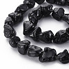 Natural Black Spinel Beads Strands G-Q948-36-3