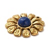 Dyed Natural Lapis Lazuli Flower Pendants STAS-R009-05G-02-2
