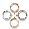Alloy Magnetic Locket Pendants PALLOY-T052-23-1