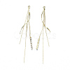 Brass Chain Tassel Big Pendants X-KK-R129-11G-2