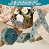 Sparkle Polyester Flower Embroidery Ribbons SRIB-WH0011-266C-5