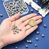 100Pcs 10 Styles Tibetan Style Alloy Beads FIND-CJ0003-19-4