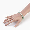 Natural Green Aventurine Beads Stretch Bracelets BJEW-JB03926-08-3
