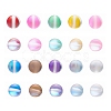 50Pcs 10 Colors Synthetic Moonstone Beads Strands G-YW0001-07-2