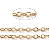 3.28 Feet Brass Textured Cable Chains X-CHC-G005-01G-1